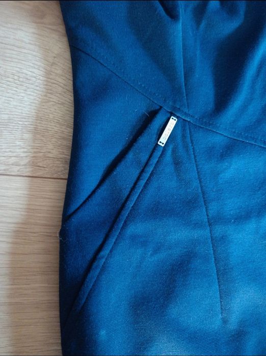 Elegancka granatowa damska sukienka Bolero rozmiar 38/164