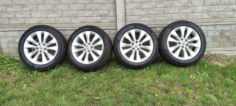 Felgi z oponami zimowymi  5x115 opel   jak nowe