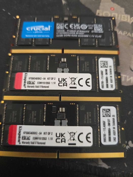 Оператвна память DDR5 32GB 2x32GB  Kingston Fury Impact  5600MHz