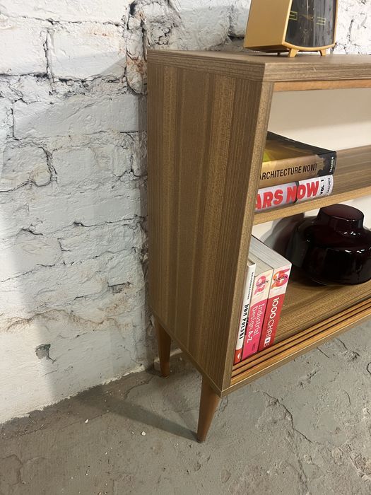 Wąska biblioteczka szafka na winyle prl bintage retro