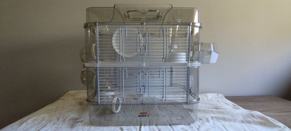 Gaiola Zolux Rody 3 Duo para Hamster/Roedores (Com Caixa e Acessórios)