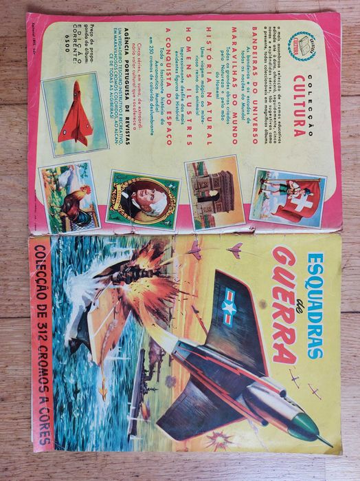 Caderneta de cromos "Esquadras de guerra" - Completa