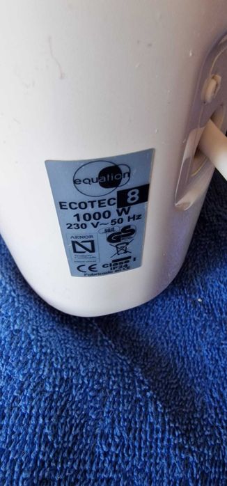 Radiador elétrico esquenta muito rapido 1000 W