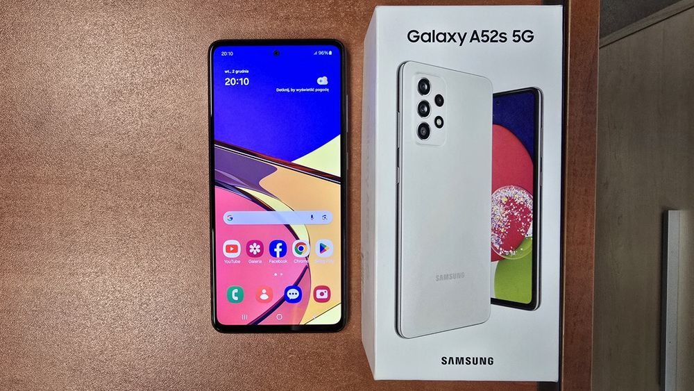 Samsung Galaxy A52s 5G Dual Sim 128GB/6GB RAM biały, stan bdb