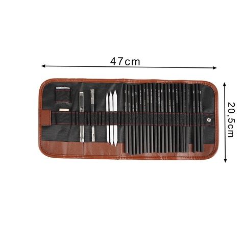 Zestaw do szkicowania  - 27 elementów w etui