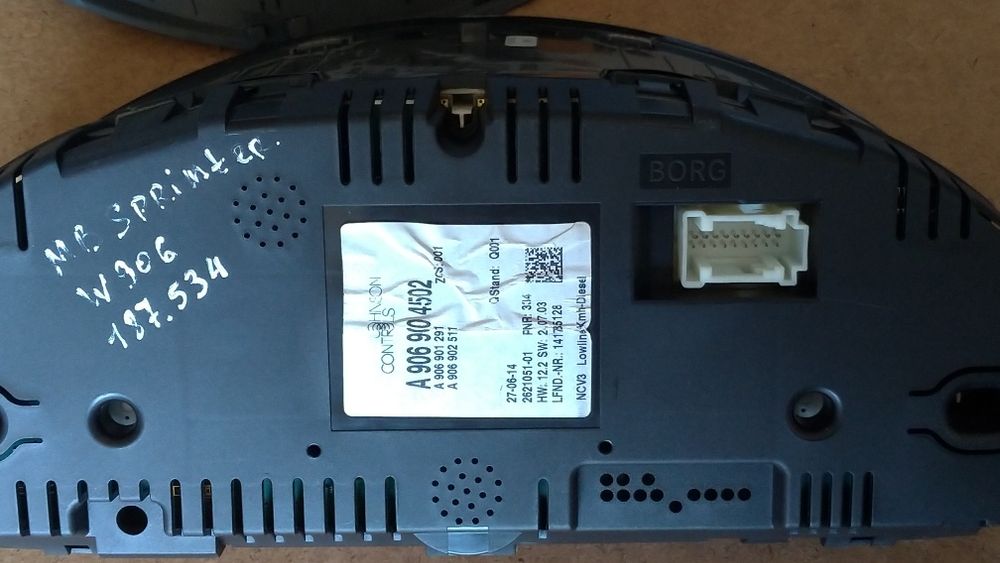 Quadrante Mercedes Sprinter (W906). VW Crafter 2006/2010.