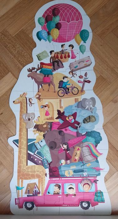 Janod Puzzle "Toutotour" gigante / Mega 39 peças 4-7 anos