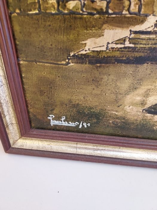 Quadro Évora pintado a óleo