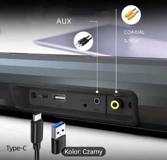 Soundbar 20W aktywny stereo, subwoofer,HIFI, bluetooth, pilot, RadioFM