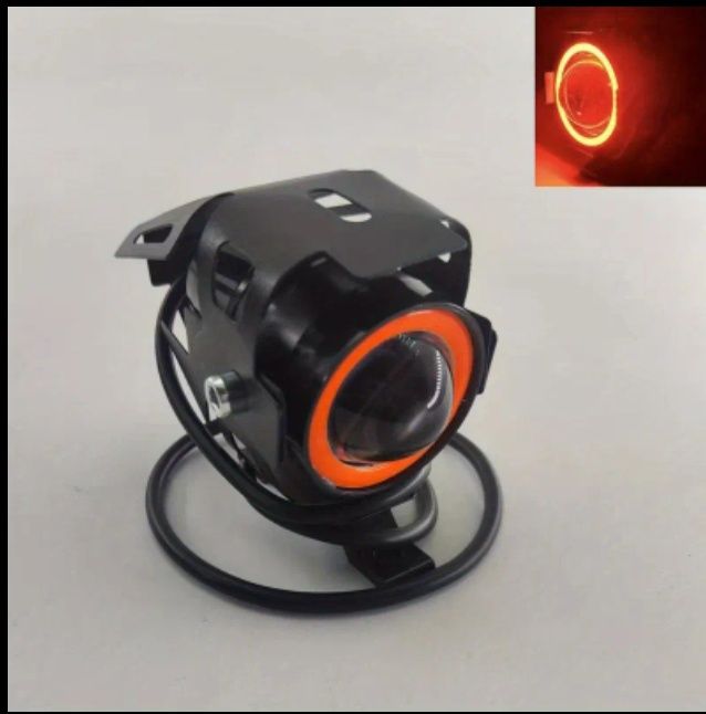 Авто мота туманки лінзи червоні