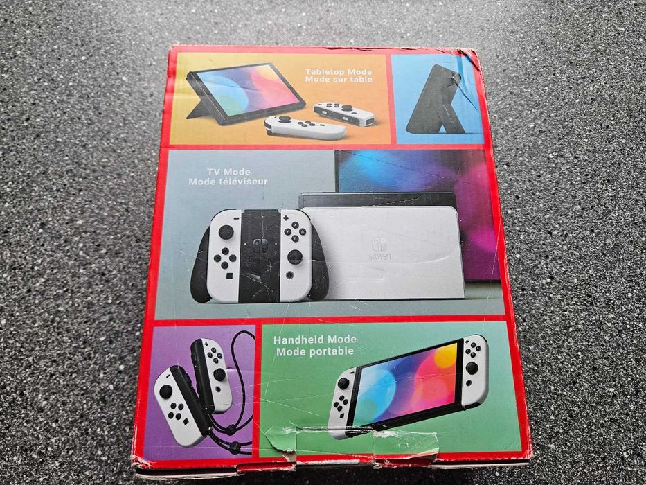 Nintendo Switch Oled wersja biała komplet z grami