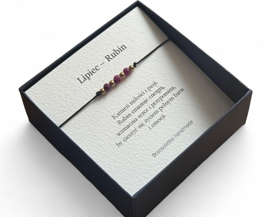 Bransoletka Lipiec - Rubin