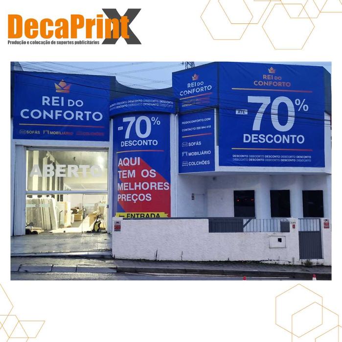 Decoração de montras, vinil e outros suportes publicitários