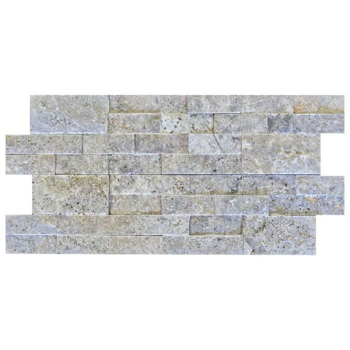 Panel kamienny trawertyn Silver łupany 61x15,2x1-1,5 cm