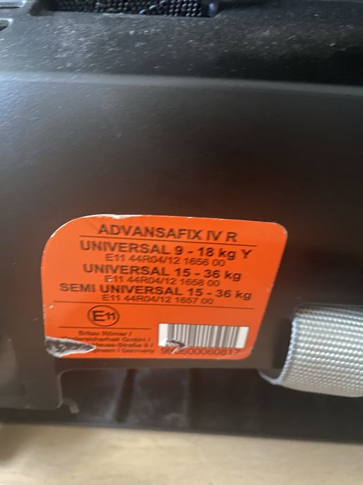 Fotelik samochodowy Britax Romer advansafix IV R 9-36kg