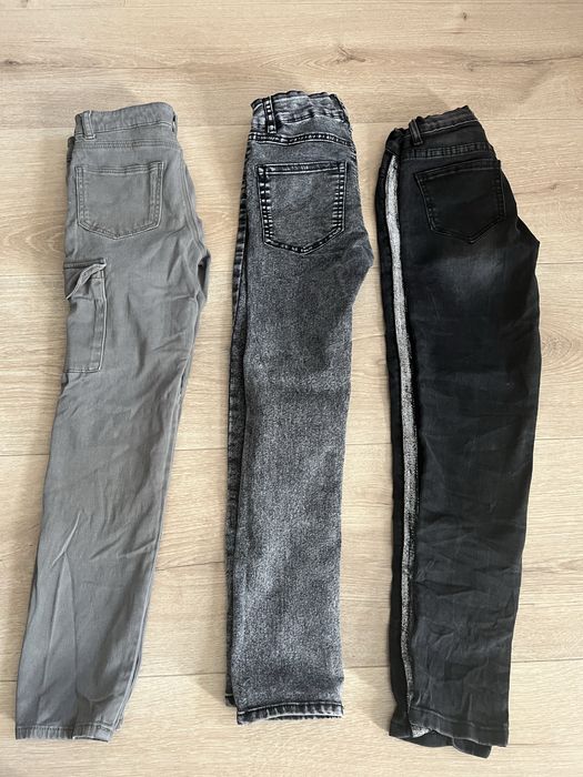 Jeansy spodnie dziewczęce 6szt 134/140