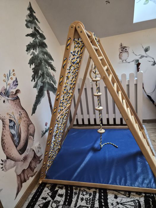 Domowy plac zabaw "Zebra" firmy Małpiszon