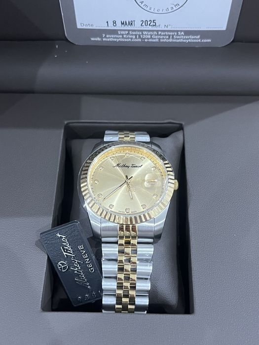 Relógio Mathey - Tissot Crystal Edition 18K Gold Swiss Made