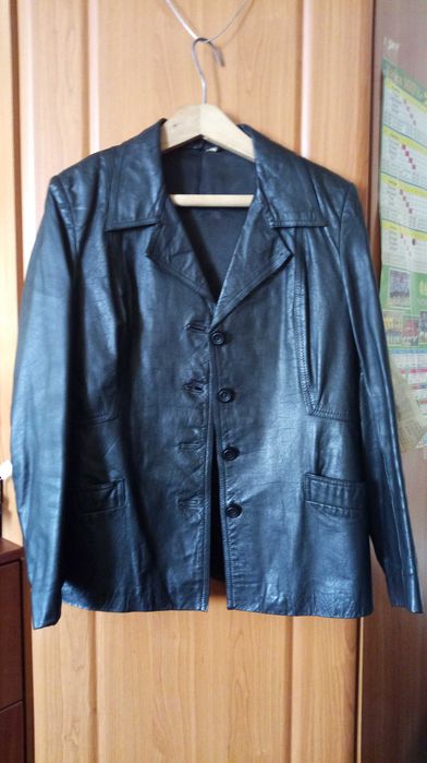 Фабричный кожаный пиджак Penifer размер 50 Польша в отличном состоянии