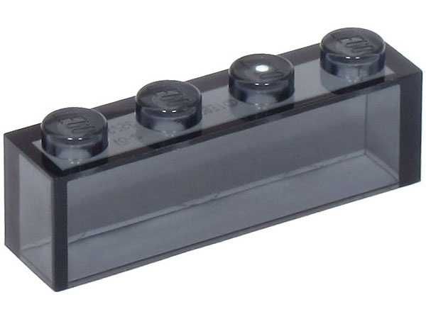 Lego 3066 Brick 1x4 Trans Black 2 szt. Nowe Promocja