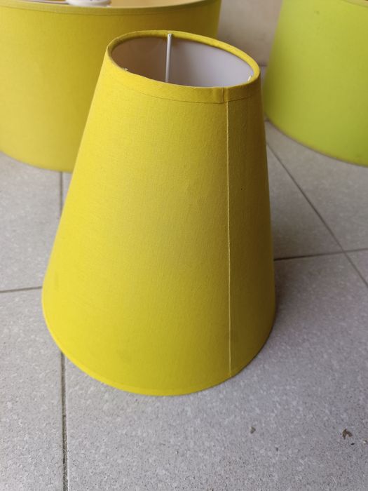 Candeeiros verdes abatjours vários tamanhos