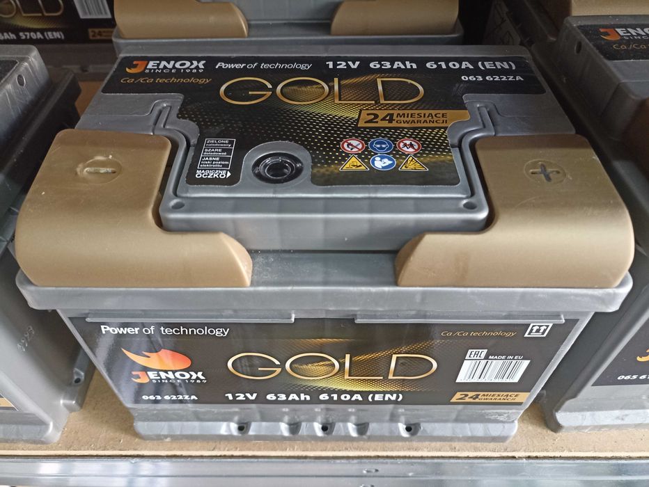 Akumulator 12V 63Ah 610A JENOX GOLD