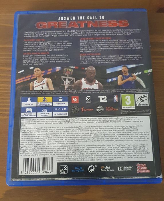 NBA 2K23 Championship Edition "JORDAN23" Playstation 4 e 5 (ps4 e ps5)