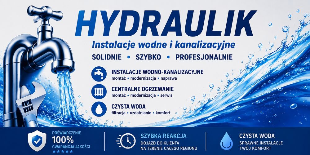 Hydraulik, usługi hydrauliczne