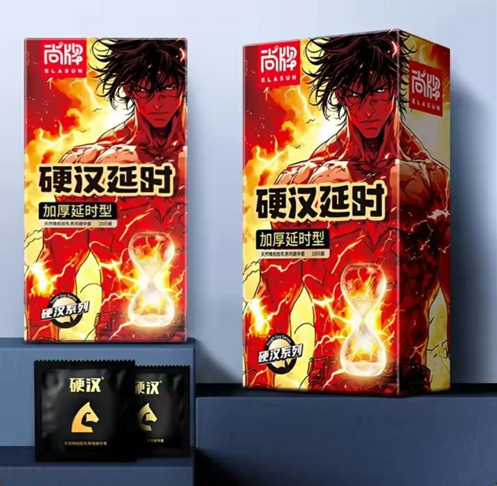 Презервативы Elasun толстые 10шт. Анальный секс задержка эякуляции