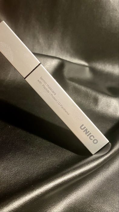 Термо туш для вій коричнева з пептидами Unico