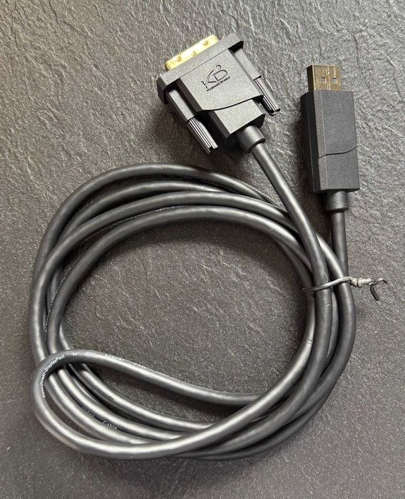 KabelDirekt Kabel adaptera DisplayPort DVI 2m 1080p/Full HD przy 60 Hz