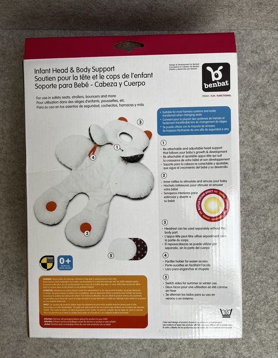 Benbat Redutor para Bebé Reversível 2x Faces em Pelucia e Tecido 0M+