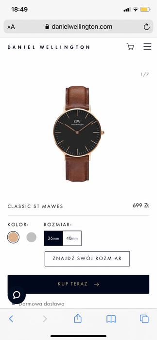 Daniel Wellington + bransoletka