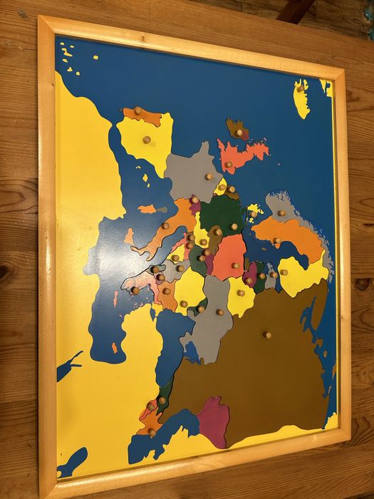 Mapa Europy pomoce Montessori