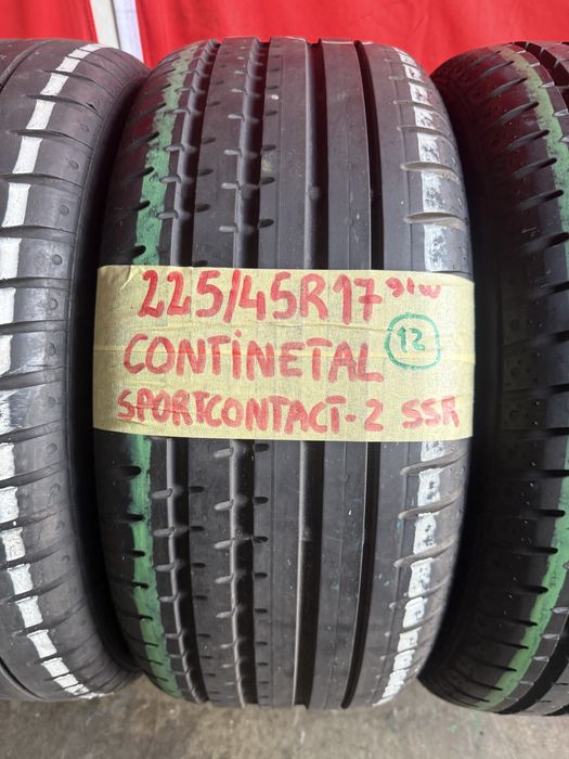 Pneus RFT 225/45/17 Continental Todos Iguais  Impecaveis