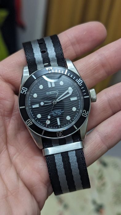 Seiko mod delta czarny NATO 41mm szafir