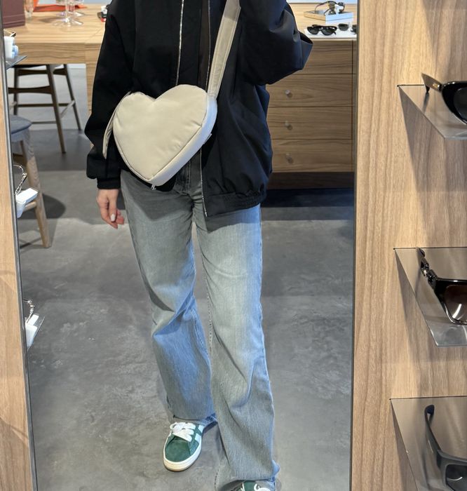 Сумка бежева heart/ the blub