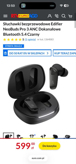 Słuchawki bezprzewodowe Edifier NeoBuds Pro 3