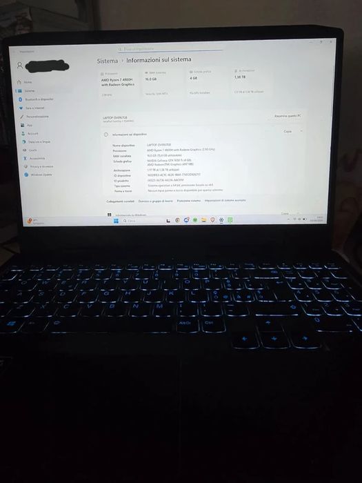 Lenovo IdeaPad Gaming 3 (15ARH05) Ryzen 7 4800H GTX 1650 Ti 16GB RAM