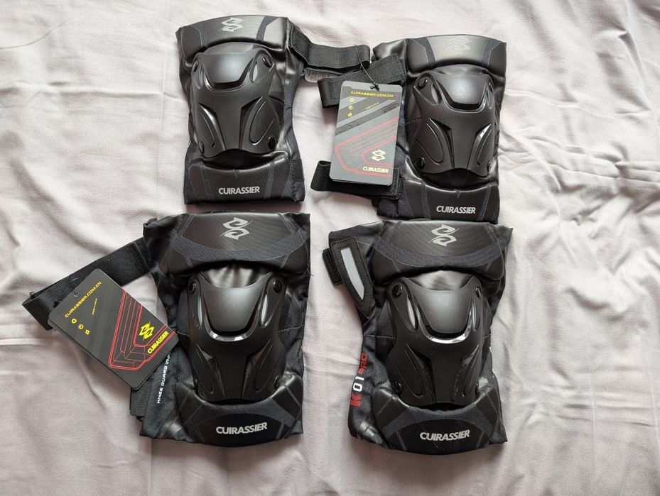 Комплект мотозахисту: наколінники та налокітники Cuirassier