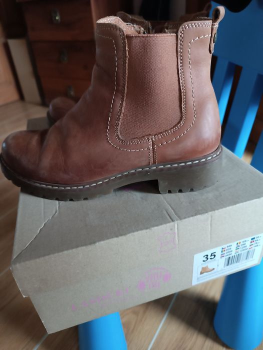 Obuwie, botki skórzane Lasocki nr. 35