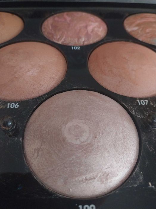 GOLDEN ROSE MEGA paleta paleta 8 X  puder TERRACOTA STARDUST 101-110  UNIKAT.