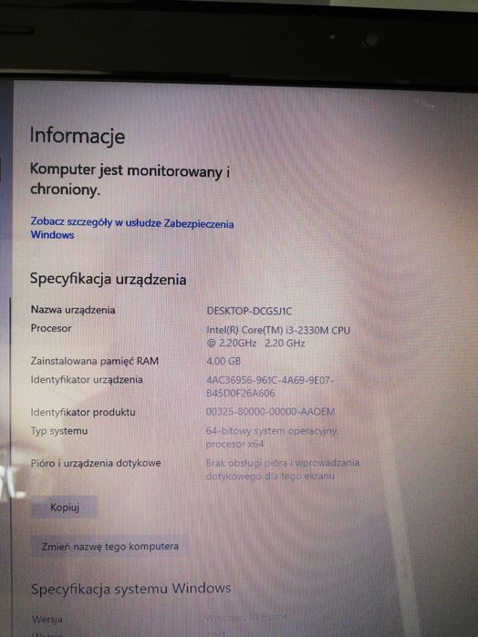 Laptop lenovo intel core i 3 4gb ram 17,3cali