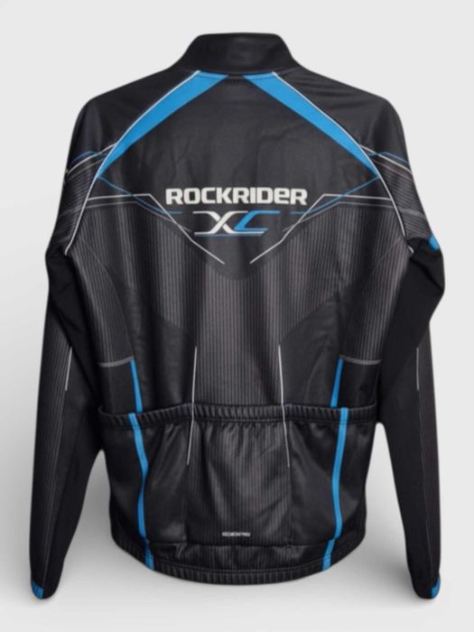 Rockrider XC – bluza kolarska Decathlon L czarno-niebieska