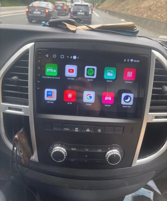 Rádio Mercedes Vito Android 14 com GPS (Novo)