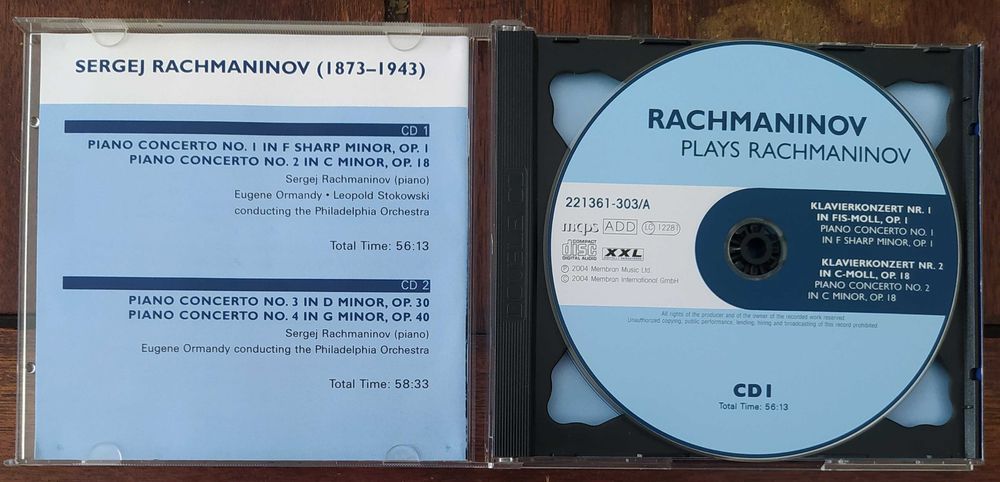 Rachmaninov plays Rachmaninov: Complete Piano Concertos - Documents 2 CDs