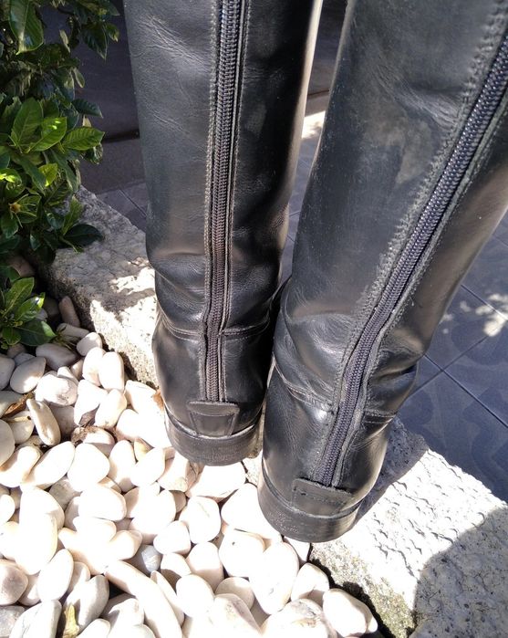 Botas Equitação El Estribo em pele preta