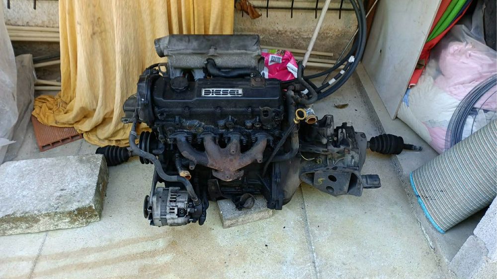 Motor completo e caixa opel 1.5d