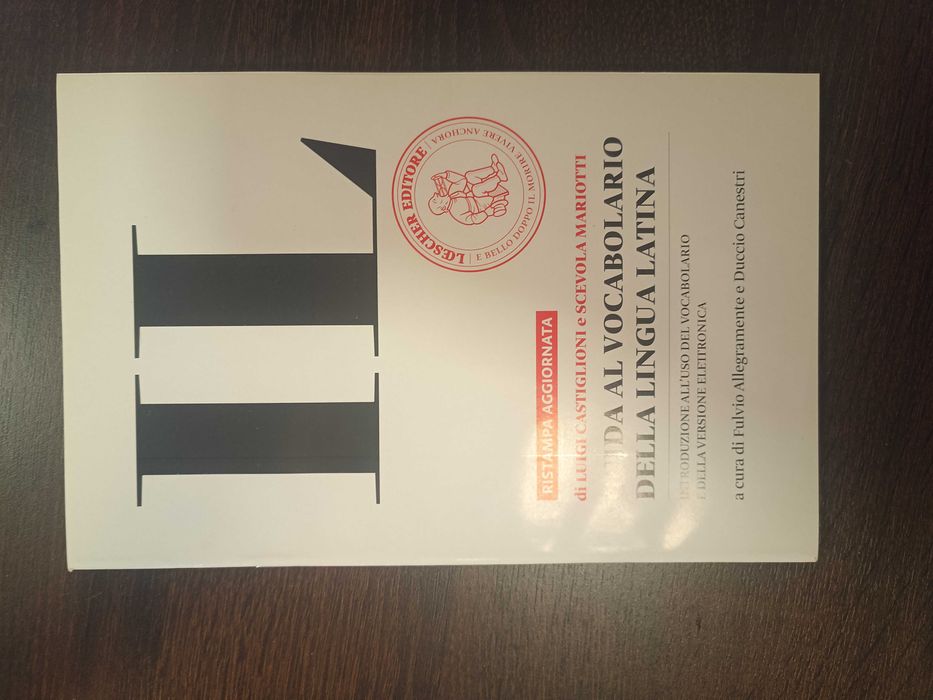 Słownik włosko-łaciński Loescher editore