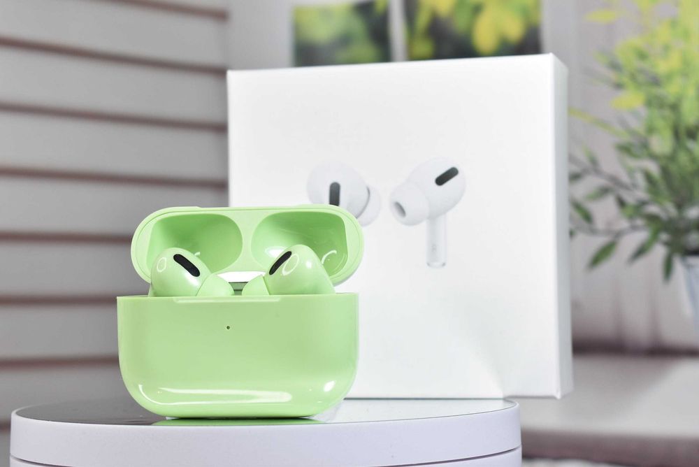 Бездротові блютуз навушники Macaroon Зелені Мікрофон